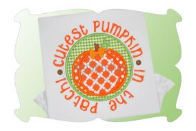 Cutest Pumpkin In The Patch 2 Applique | Machine Embroidery Designs by JuJu