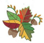 Autumn Jacobean Floral Machine Embroidery Designs by JuJu
