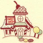 North Pole Village Colorwork Set 1 Machine Embroidery Designs by JuJu