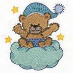 Bedtime Bears Machine Embroidery Designs by JuJu