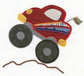 Monster Trucks Applique Machine Embroidery Designs by JuJu 