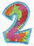 Fun Applique Numbers Machine Embroidery Designs by JuJu 