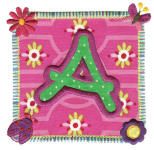 Garden Patch Alphabet Applique Machine Embroidery Designs by JuJu 