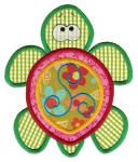 Sea Turtles Applique Machine Embroidery Designs by JuJu 