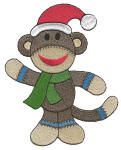 Christmas Sock Monkeys Filled Machine Embroidery Designs by JuJu
