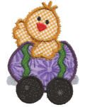 Cottontail Express 4x4 hoop Applique Machine Embroidery Designs by JuJu 