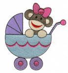 Sock Monkey Babies Filled Machine Embroidery Designs by JuJu