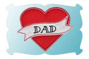 Dad Tattoo Applique | Machine Embroidery Designs by JuJu