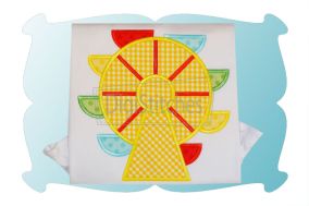 Ferris Wheel Applique | Machine Embroidery Designs by JuJu