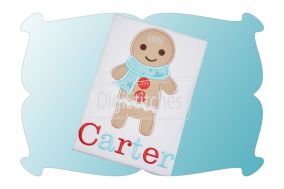 Gingerbread Boy Applique | Machine Embroidery Designs by JuJu
