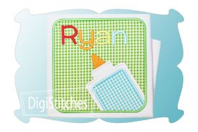 Glue Bottle Box Applique | Machine Embroidery Designs by JuJu