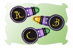 Haunted Alphabet Snap Clip Mini In The Hoop | Machine Embroidery Designs by JuJu