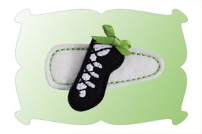 Irish Dance Shoes Snap Clip Mini | Machine Embroidery Designs by JuJu