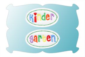 Kindergarten Snap Clip Covers In The Hoop | Machine Embroidery Designs by JuJu
