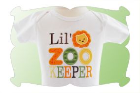 Lil' Zoo Keeper Applique | Machine Embroidery Designs by JuJu