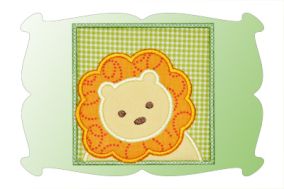 Lion Patch Applique | Machine Embroidery Designs by JuJu