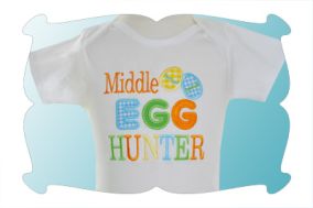 Middle Egg Hunter Applique | Machine Embroidery Designs by JuJu