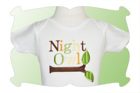 Night Owl Applique | Machine Embroidery Designs by JuJu