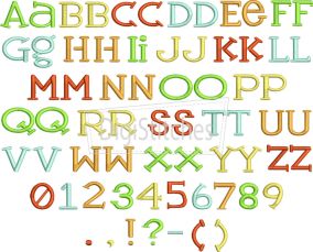 Party Time Embroidery Font | Machine Embroidery Designs by JuJu