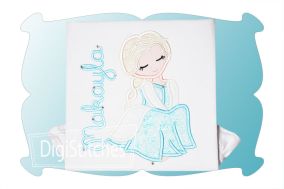 Pretty Princess 1 Applique | Machine Embroidery Designs by JuJu
