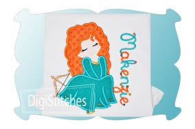 Pretty Princess 5 Applique | Machine Embroidery Designs by JuJu