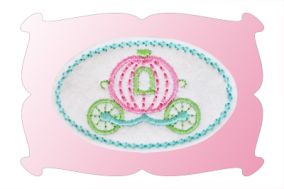 Princess Carriage Snap Clip Cover | Machine Embroidery Designs by JuJu