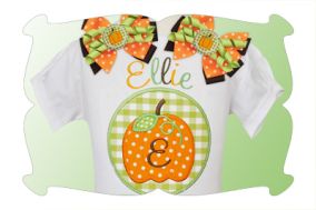 Pumpkin Patch Applique Alphabet | Machine Embroidery Designs by JuJu