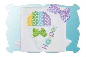 Rainbow Snowcone Applique | Machine Embroidery Designs by JuJu
