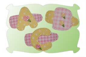 Rosebud Alphabet Snap Clip Mini | Machine Embroidery Designs by JuJu
