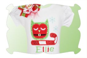 Santa Owl Applique | Machine Embroidery Designs by JuJu