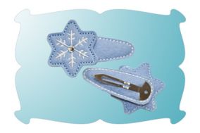 Snowflake Snap Clip Mini | Machine Embroidery Designs by JuJu