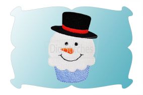 Snowman Cupcake Minis | Machine Embroidery Designs by JuJu
