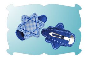Star Of David Snap Clip Mini | Machine Embroidery Designs by JuJu