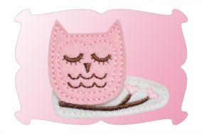 Valentine's Day Owl Snap Clip Mini | Machine Embroidery Designs by JuJu