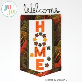 Home Banner Fall by Oma's Place | Machine Embroidery Designs by JuJu