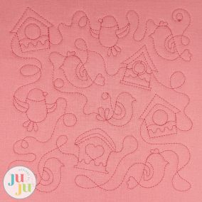 Birds and Birdhouses Quilting Backdrops Design | Machine Embroidery Designs by JuJu