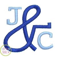 Ampersand for Stacked Serif | Machine Embroidery Designs by JuJu