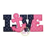 Anchor Love Applique | Machine Embroidery Designs by JuJu