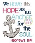 Anchor Verse | Machine Embroidery Designs by JuJu
