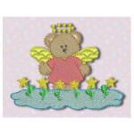 Angelic Teddy Bears Machine Embroidery Designs by JuJu