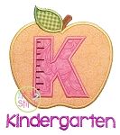 Apple School Kindergarten Number Applique | Machine Embroidery Designs by JuJu