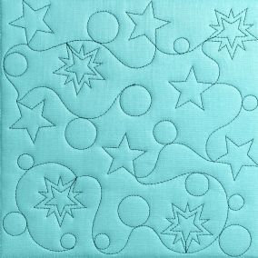 Stars and Circles Quilting Backdrops Design | Machine Embroidery Designs by JuJu