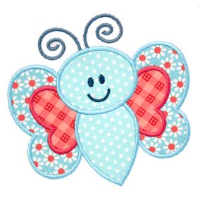 DBJJ Free Baby Butterfly Applique | Machine Embroidery Designs by JuJu