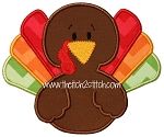 Baby Turkey Applique | Machine Embroidery Designs by JuJu