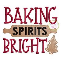 Baking Spirits Bright Embroidery | Machine Embroidery Designs by JuJu