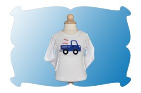 Baseball Truck Applique | Machine Embroidery Designs by JuJu