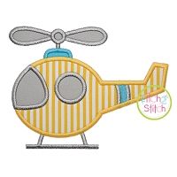 Basic Helicopter Applique | Machine Embroidery Designs by JuJu
