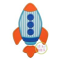 Basic Rocket Applique | Machine Embroidery Designs by JuJu