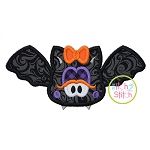 Bat Girl Applique | Machine Embroidery Designs by JuJu