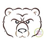 Bear Mascot Embroidery | Machine Embroidery Designs by JuJu